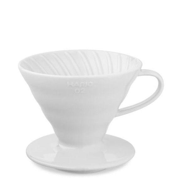 HARIO V60 COFFEE CERAMIC DRIPPER White Made in Japan - Picture 2 of 15